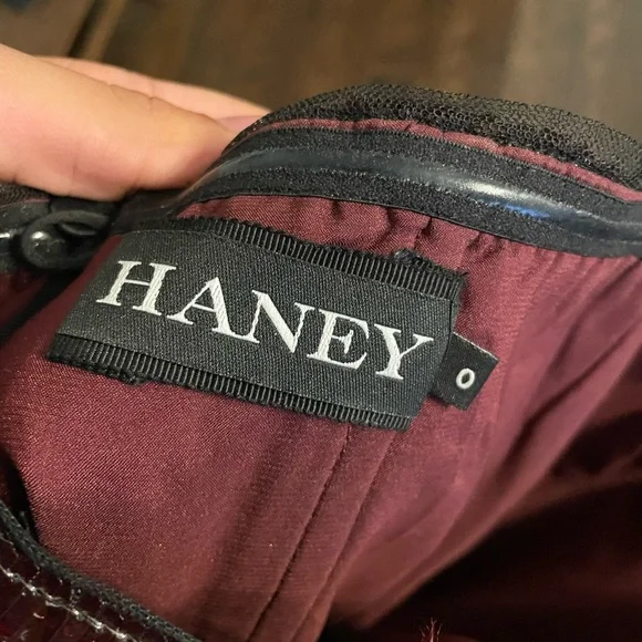 Haney Naomi strapless sequin mini dress Red Wine !! - Picture 3 of 4